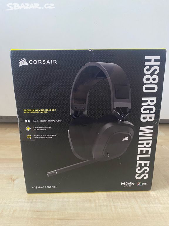 Bezdrátová sluchátka Corsair HS80 RGB Wireless